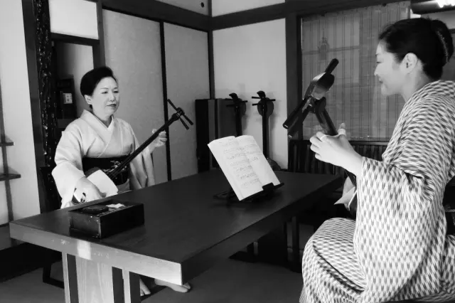 三味線の稽古