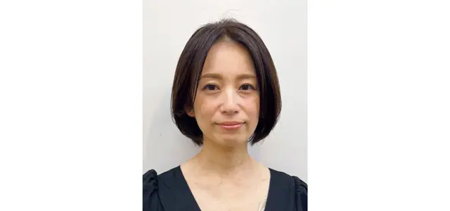 さわやかな毛束感が魅力！丸みグラデーションボブ　カット前