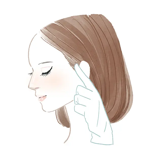 もみあげなど、細かい部分が色づきにくい