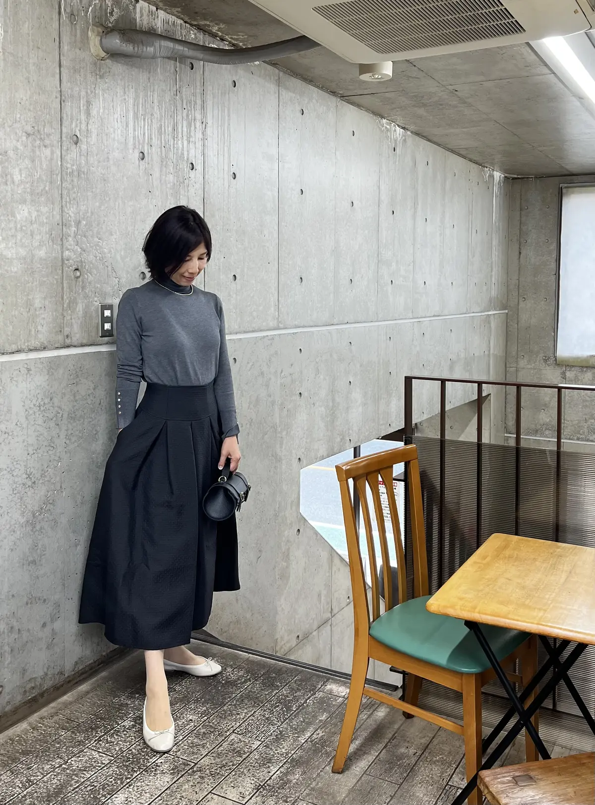 ふんわりジャガードスカートで華やか秋コーの画像_2