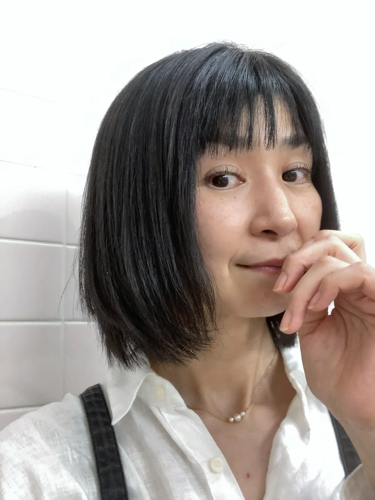 運動会は【GU】のデニム素材のサロペットの画像_3