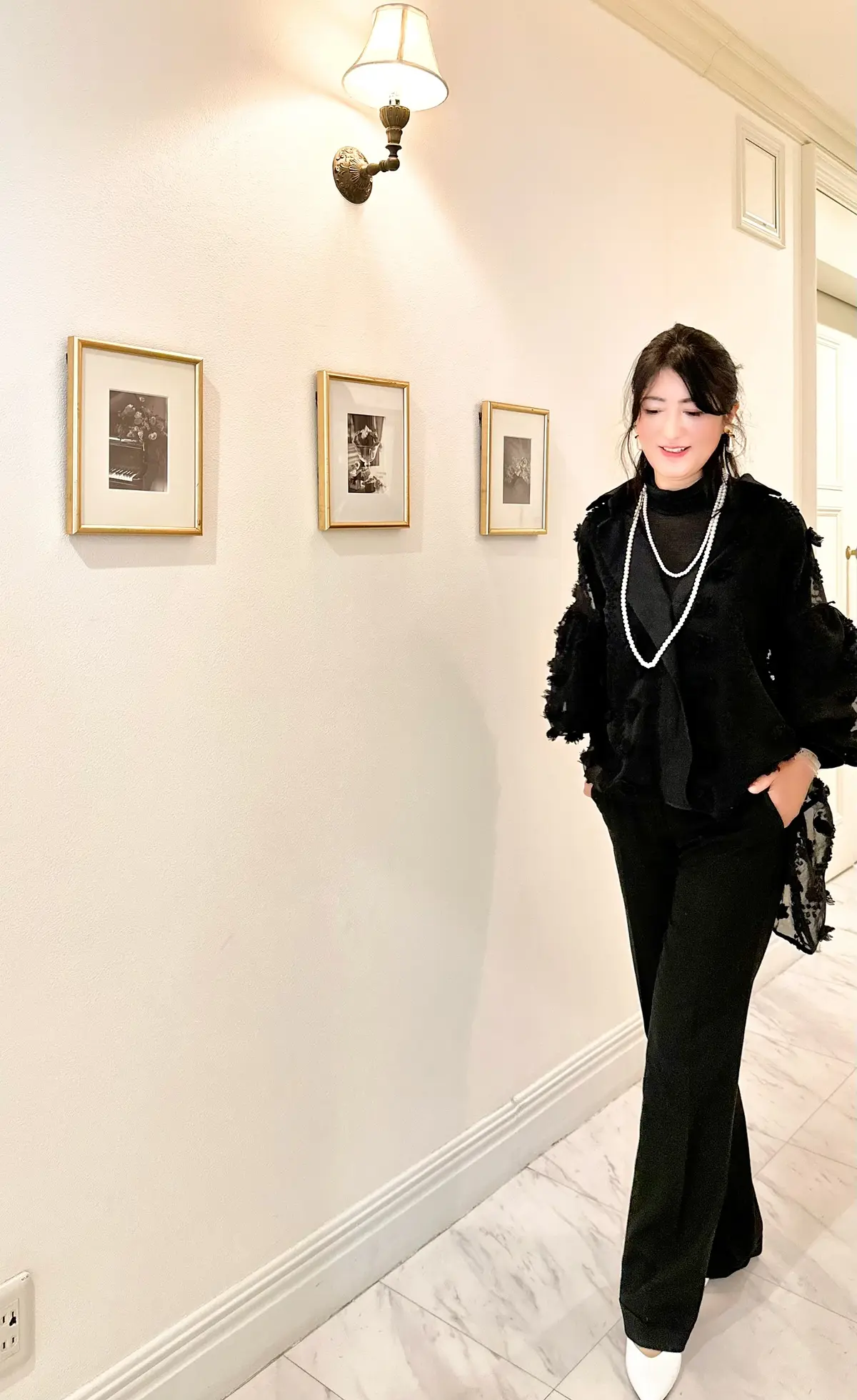 モノトーンコーデで白金フレンチへの画像_1