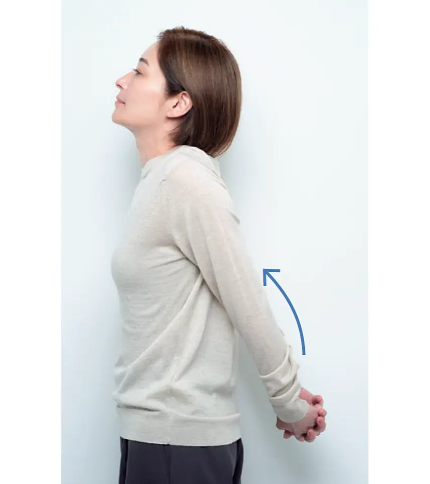 エイジングデザイナー 村木宏衣さん  わき& 背面ほぐし アイケア　ストレッチ　STEP3