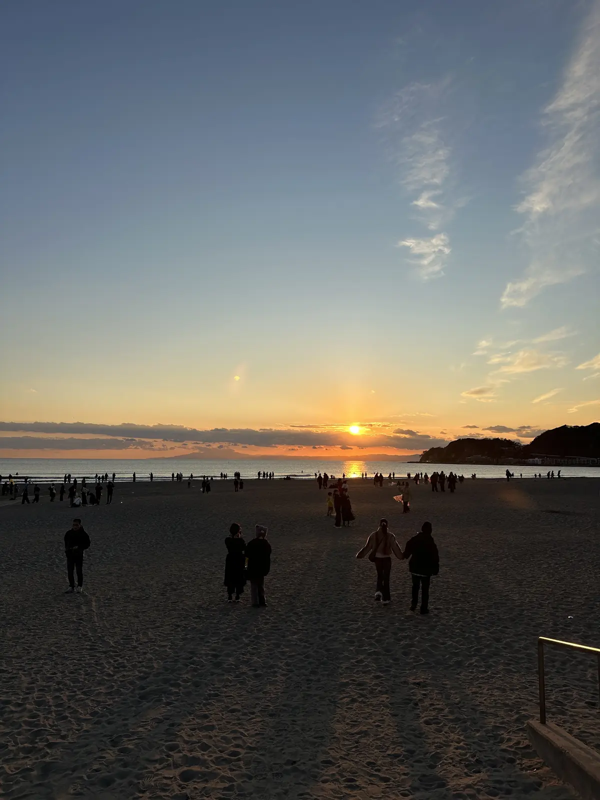 由比ガ浜　鎌倉　散策　海　ビーチ　お散歩　初日の出　初詣　サンセット
