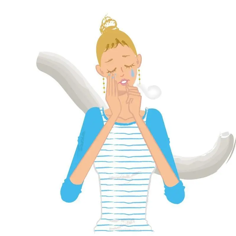 OurAge×Webエクラ  更年期うつの女性イラスト