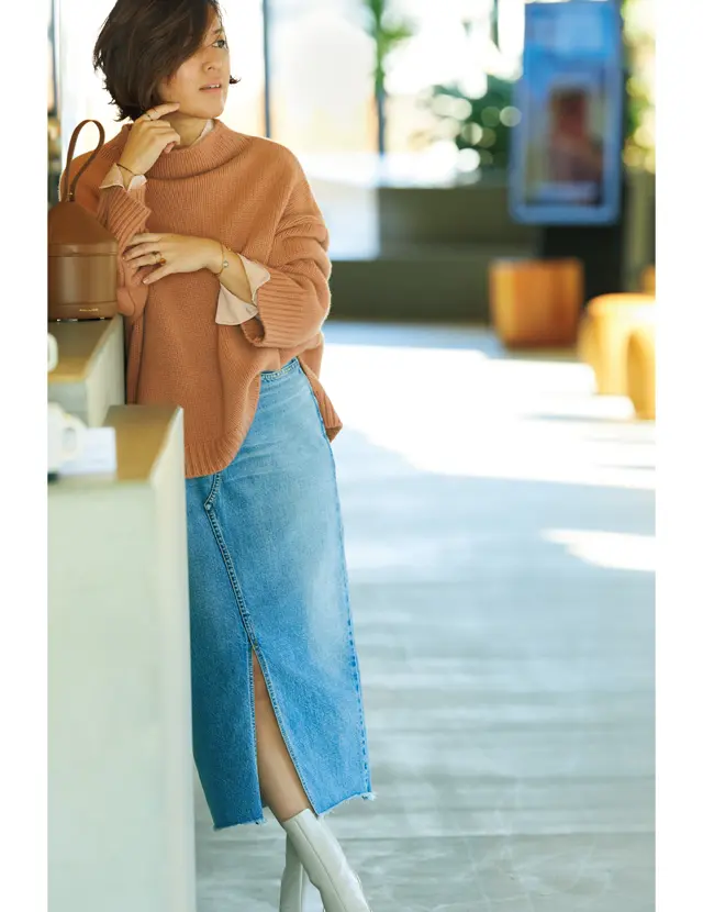 大草直子さんのフェミニンスタイル