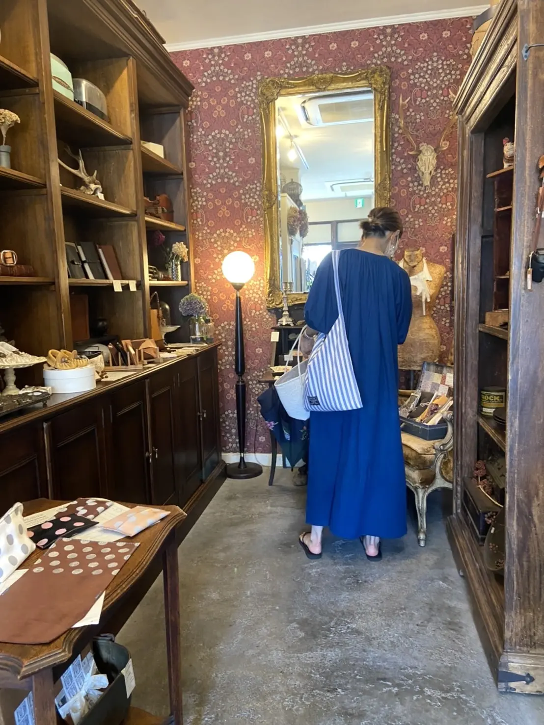 ブルーワンピ＆自作バッグで、鎌倉古民家レの画像_11