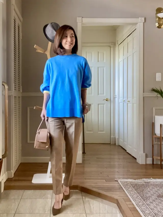 大人の花柄ポーチで春コーデの画像_3