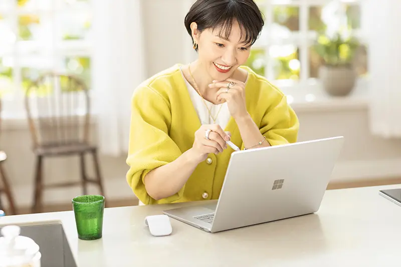 大画面で見やすく、書き込みもしやすい