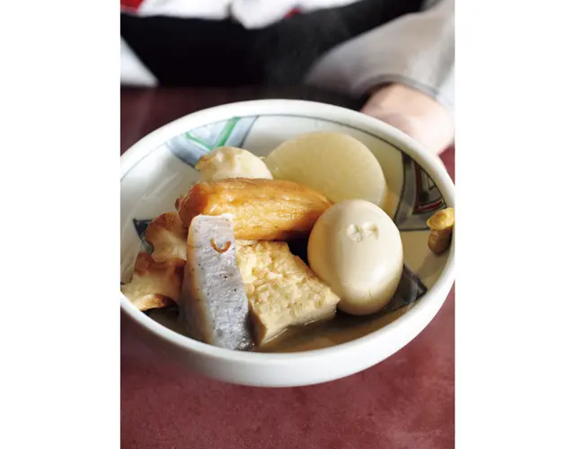 結さんお手製のおでん。締めにはお餅も！