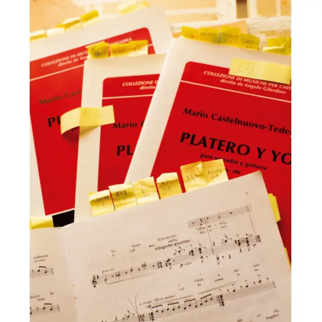 『プラテーロとわたし』の楽譜