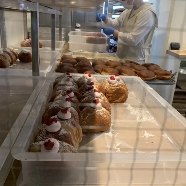 出来上がったドーナッツ