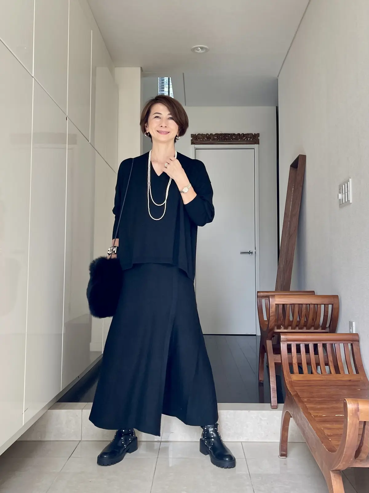 E by eclat 浅Vネックニット ￥18,700