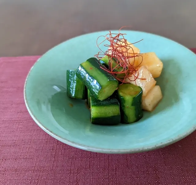 きゅうりと大根のキムチ漬