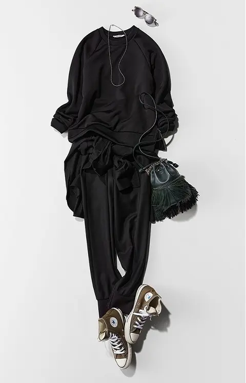 【STYLE04】カジュアルの代表、スウェット×ジョガーパンツをモードに昇華