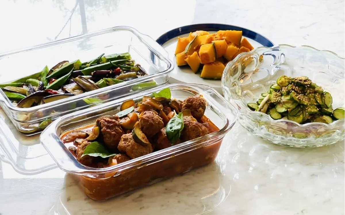 夏野菜　角度を変えて