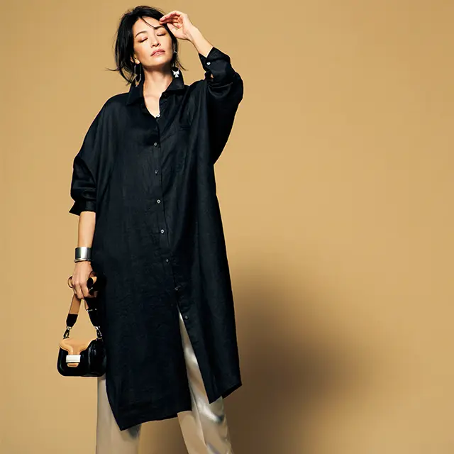 村山佳世子　リネン黒
