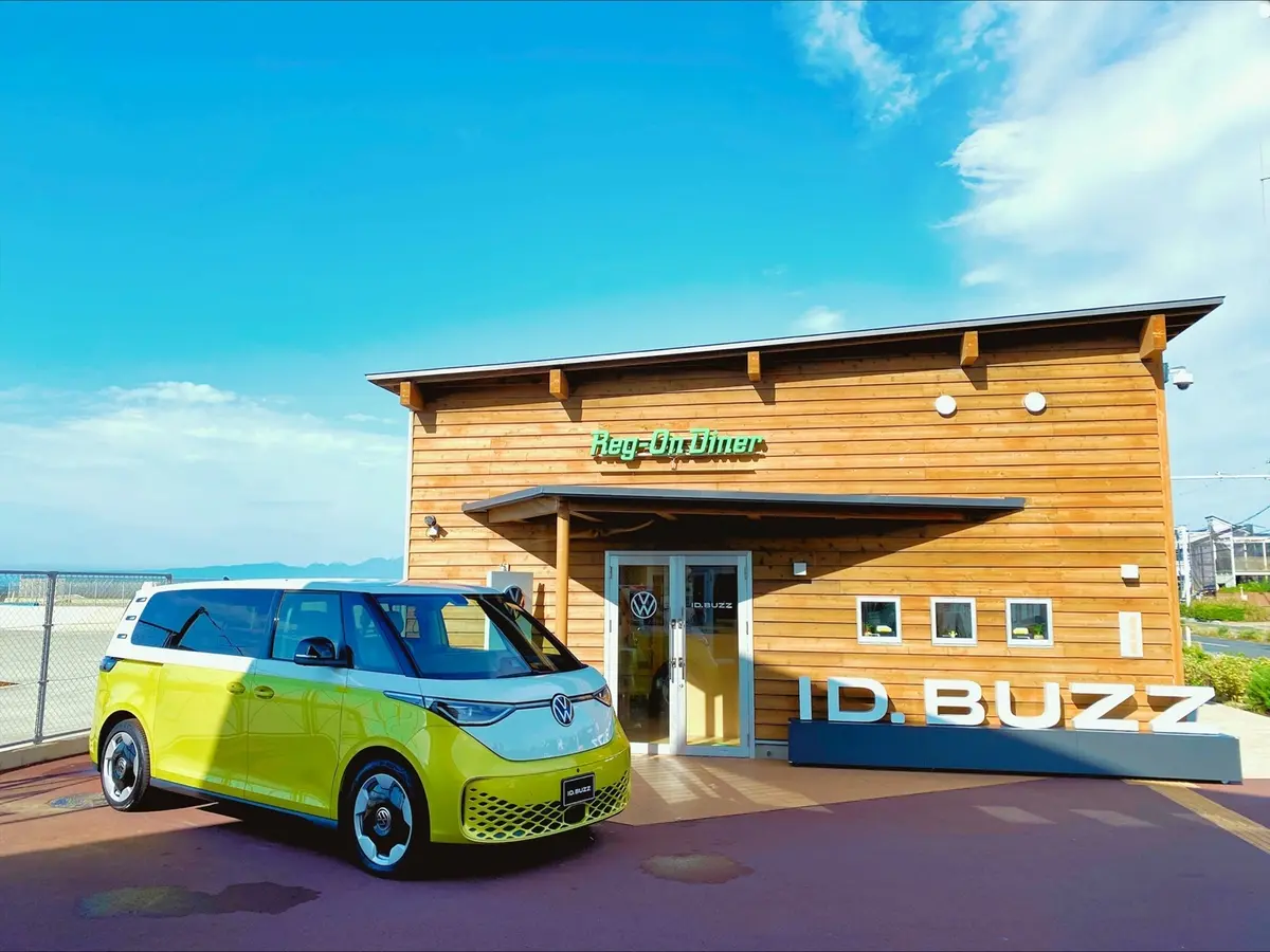 フォルクスワーゲン ID.Buzz 外観　試乗会　会場