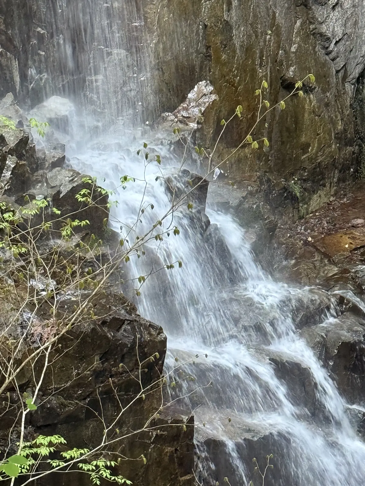 付知峡の滝と付知ブルー