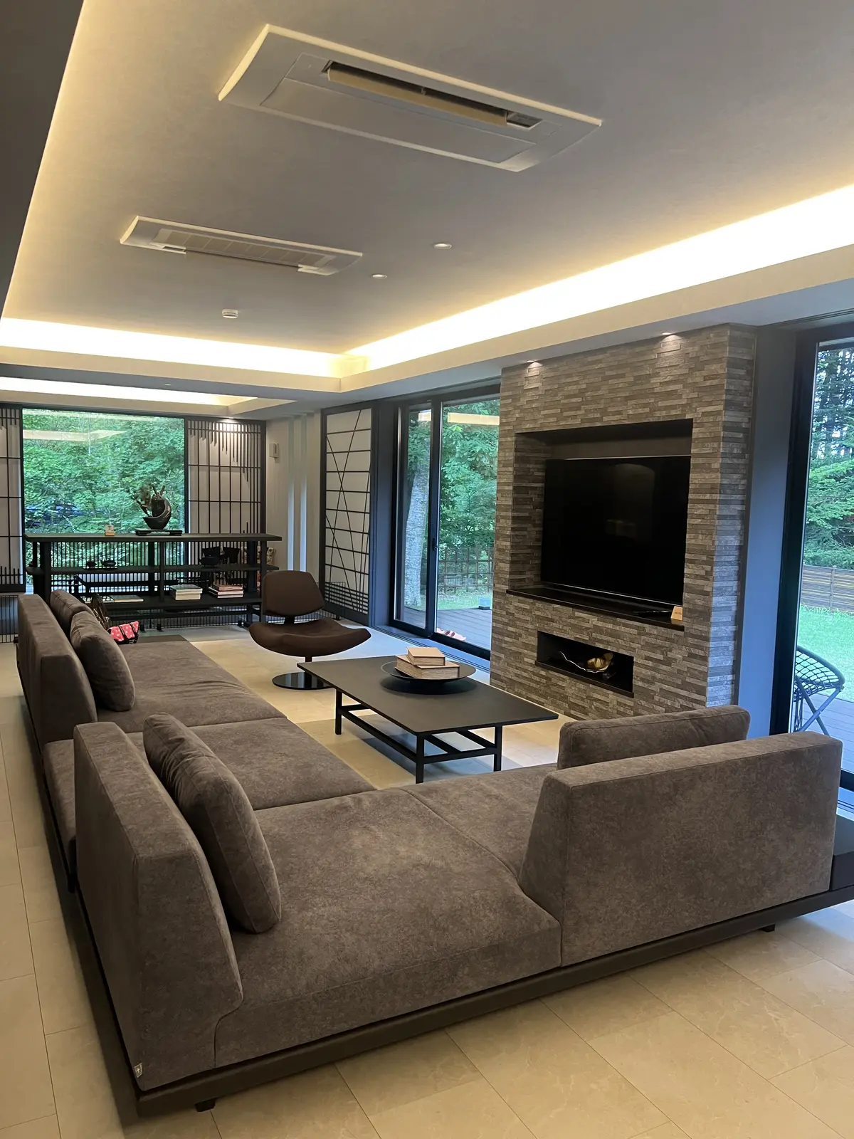 和モダンなインテリアのお宿でした