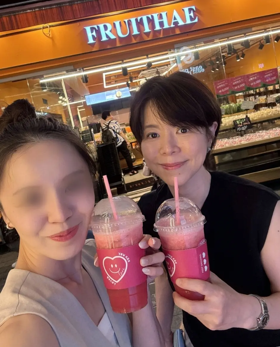 大きなスイカジュース?