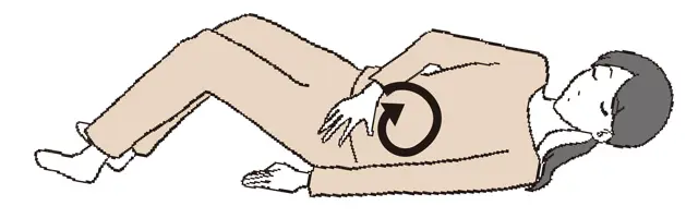 排便を促すくるくるマッサージ