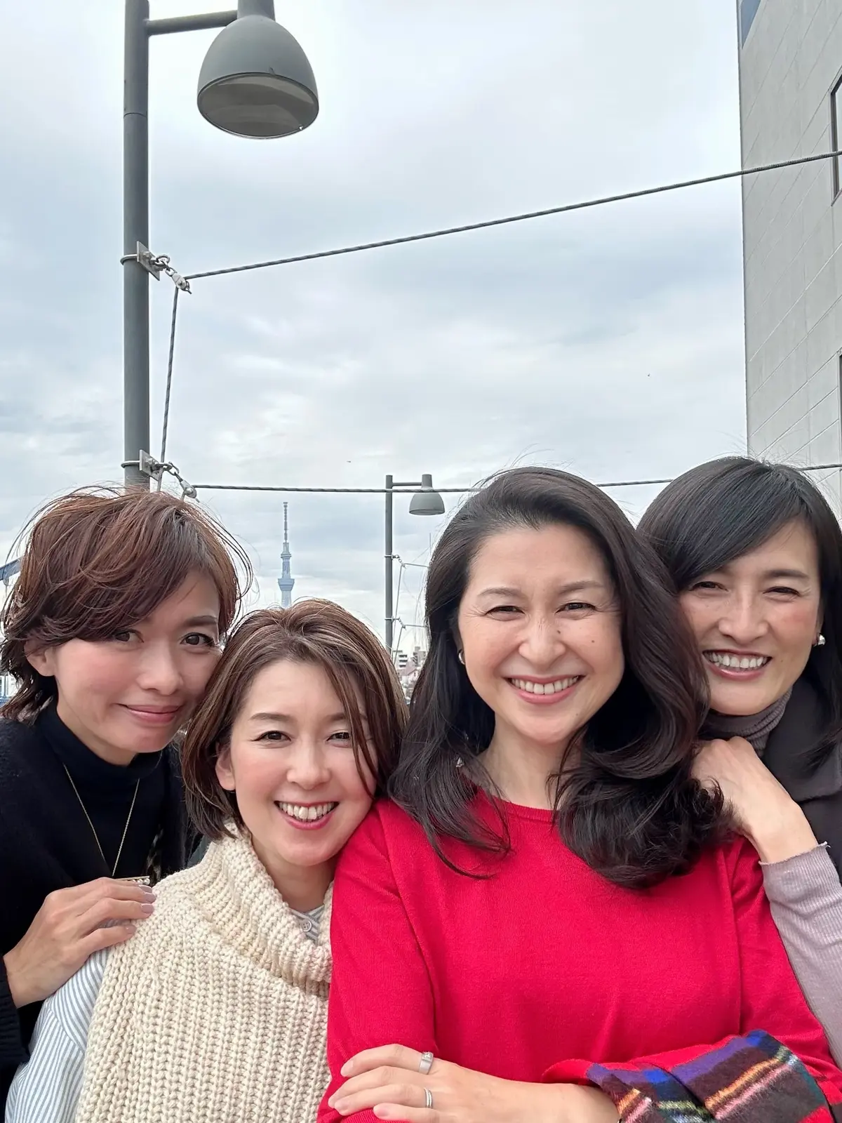 記念写真　華組　みどりちゃん、ゆかりちゃん、まゆみちゃん、私