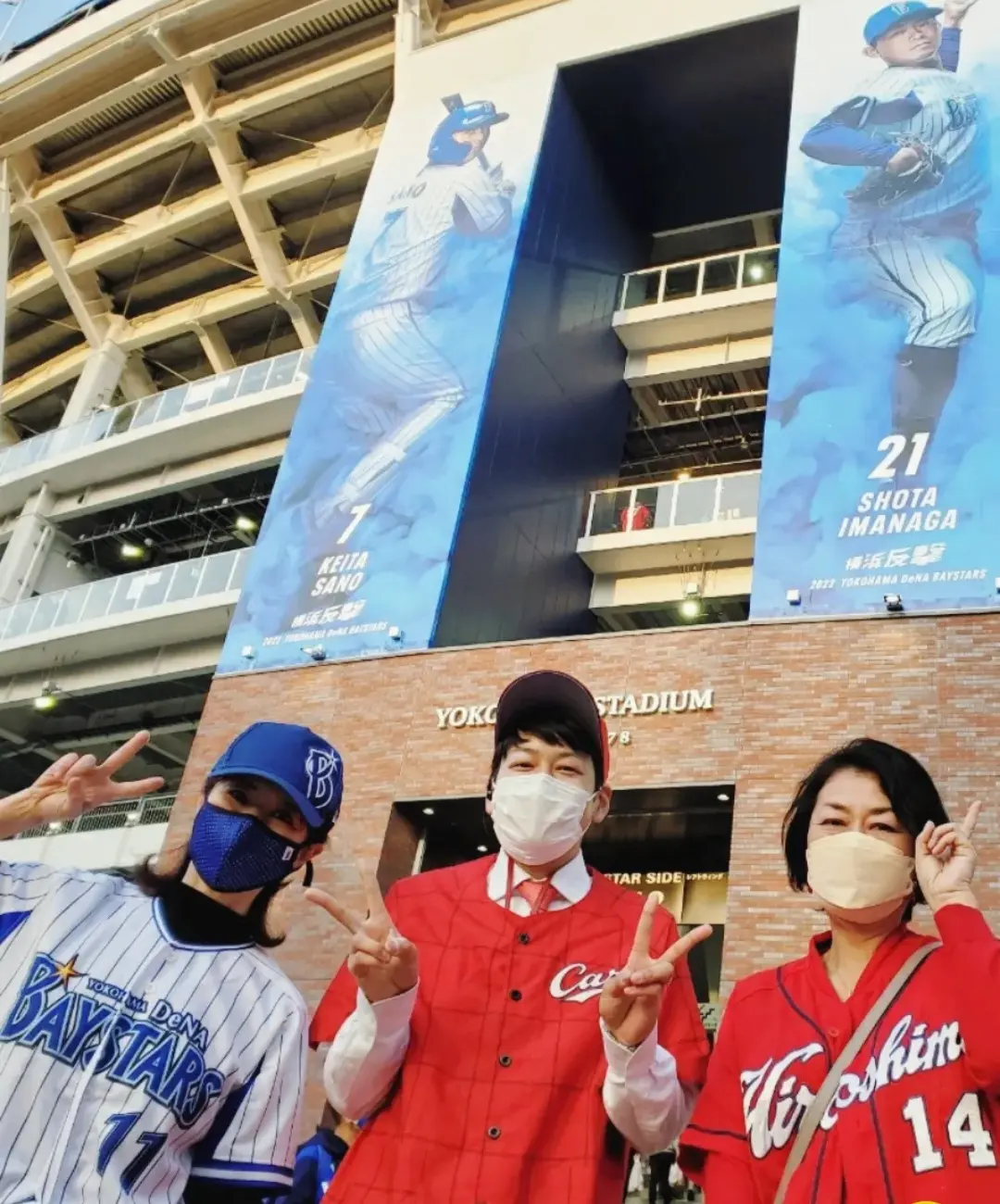 広島テレビの澤村優輝アナウンサーと。