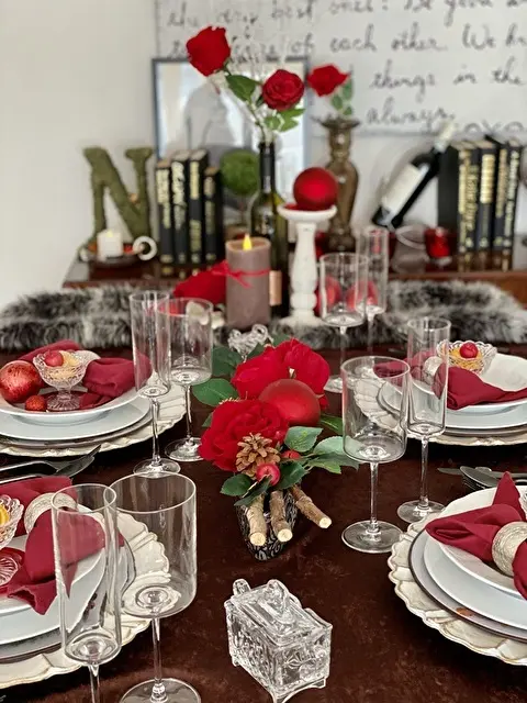 昨年作ったバレンタインテーブル