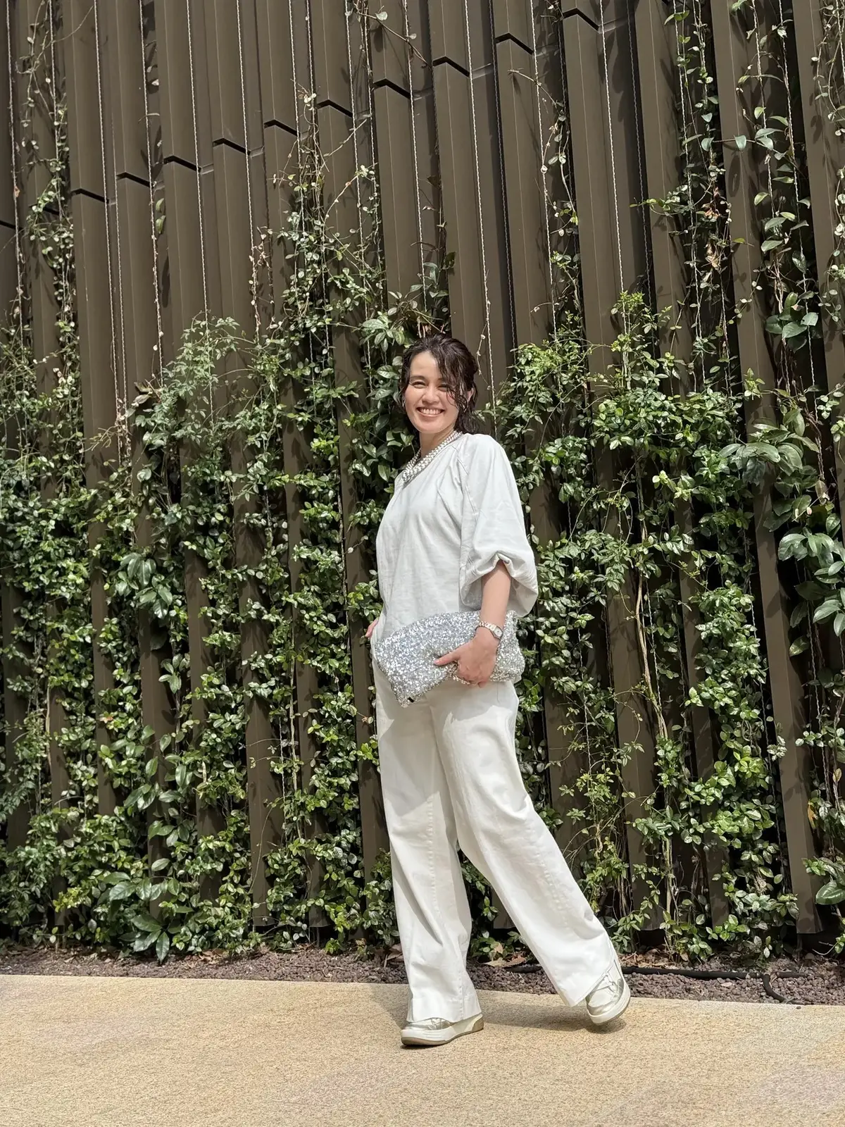 ユニクロ ワイドトラウザージーンズ愛用 エクラ華組 水口宜子さん