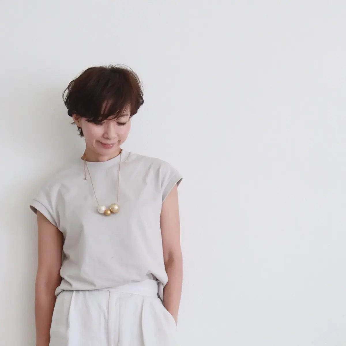 無印のトップスでワントーンコーデの画像_1