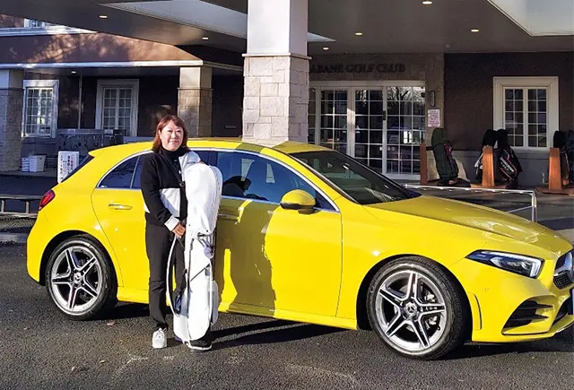 ペーパードライバーを卒業し、自分の運転でゴルフへ！ （ YUKIさん／メルセデス・ベンツ A200 ）