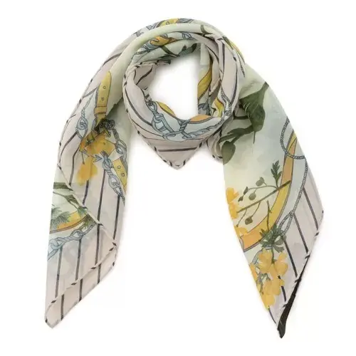 manipuri コットンスカーフ　65x65cm（フルール） ￥8,800（税込）