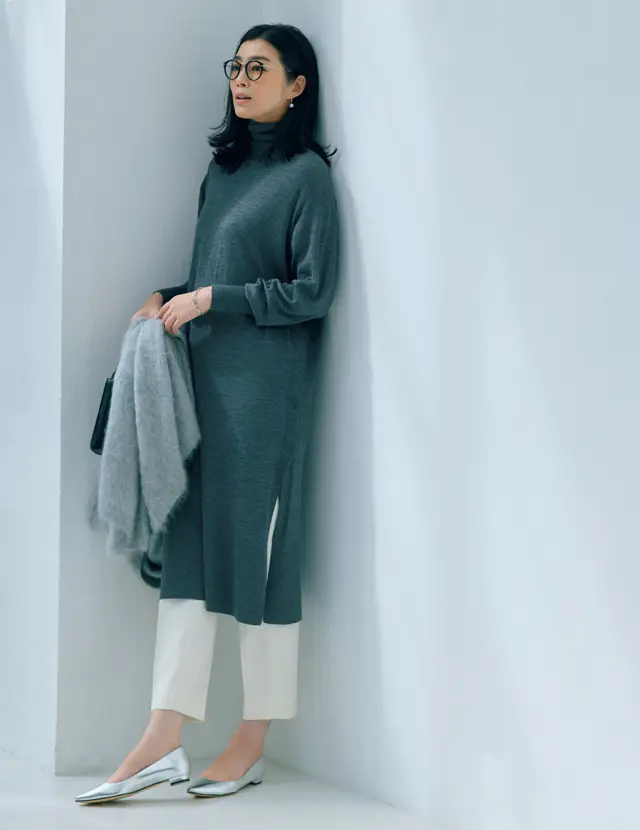 サイのすそスリットワンピースのゆうき