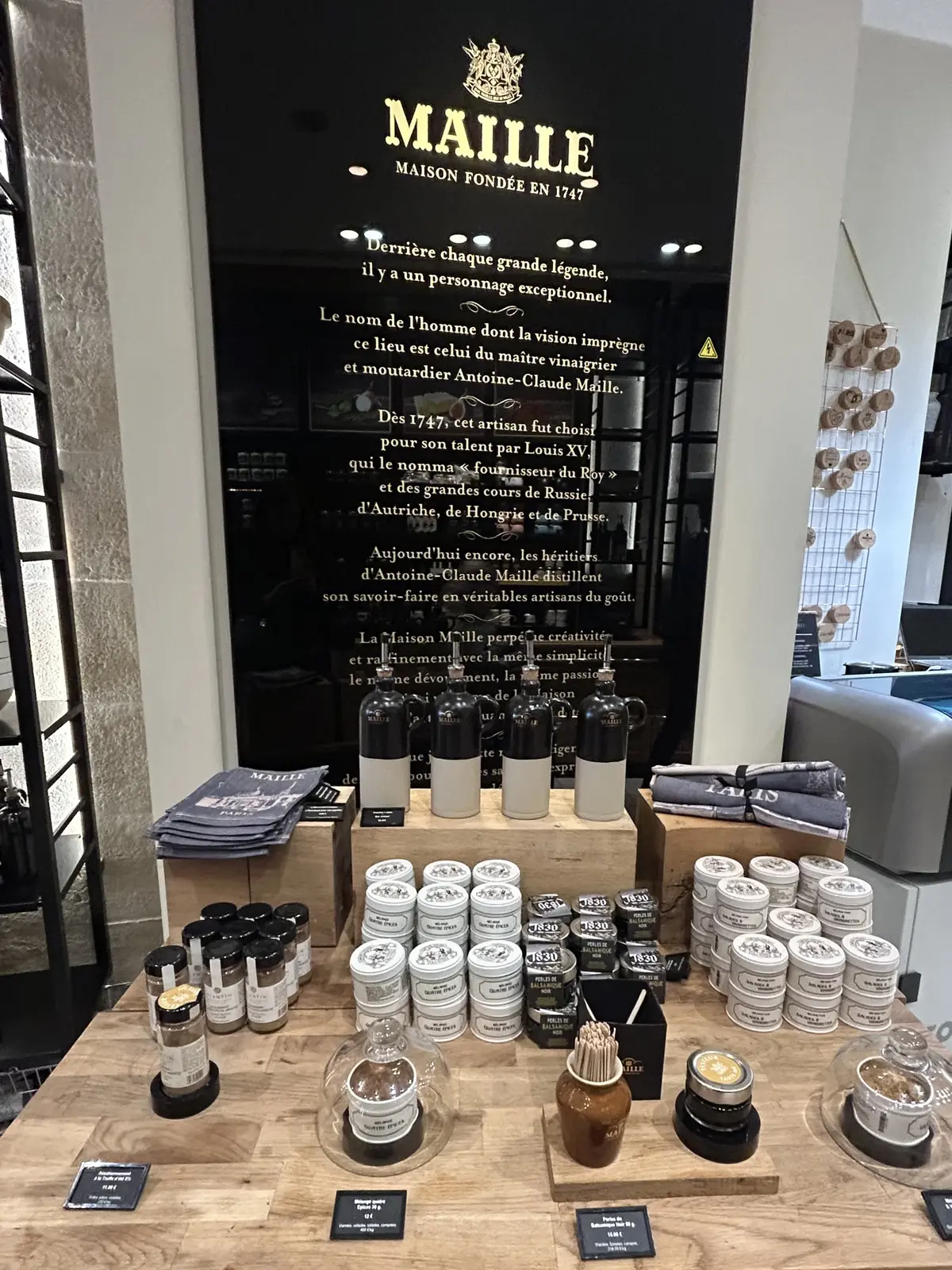パリの老舗「MAILLE マイユ」　お土産　マスタード