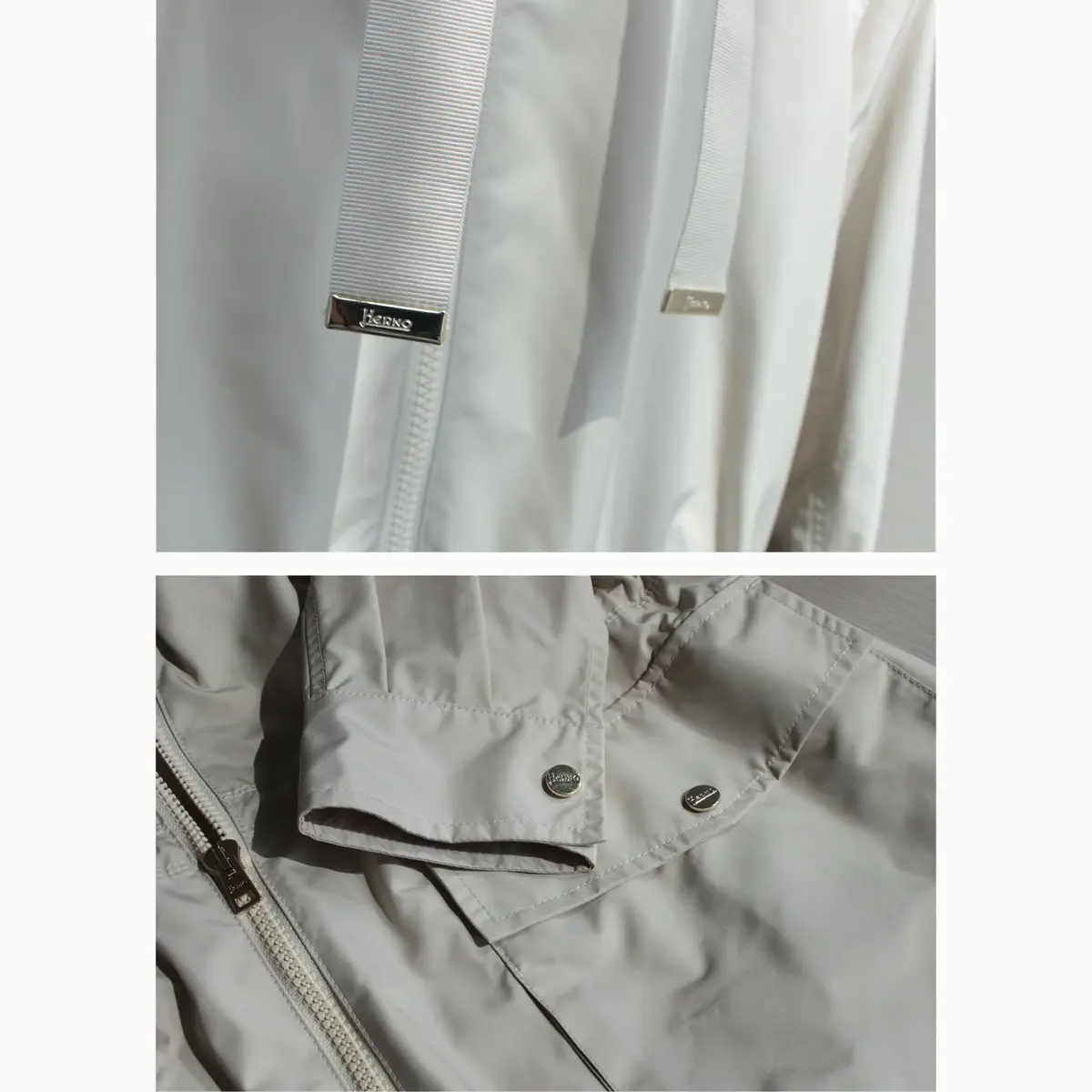 ヘルノ　アウターのメタルディテール