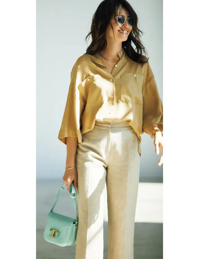 優しく体をカバーするシャツ