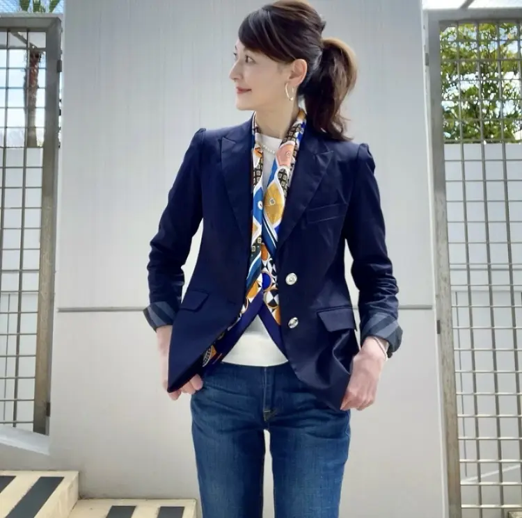 スカーフコーディネート