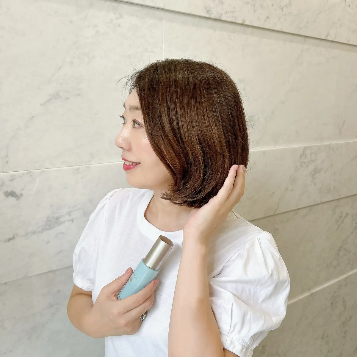 ラサーナできれいに落ち着いた髪