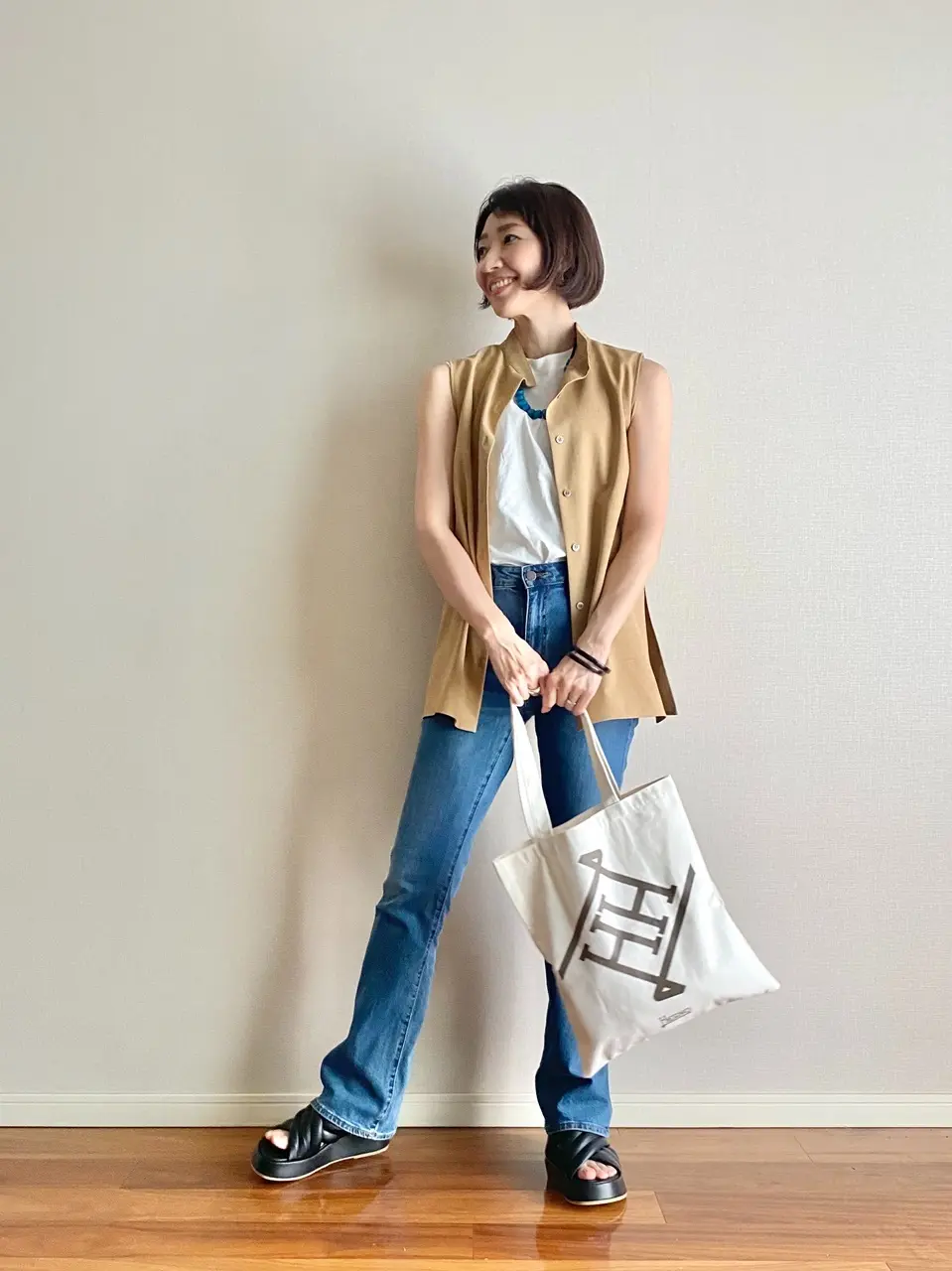 HERNO×éclatコラボトート①