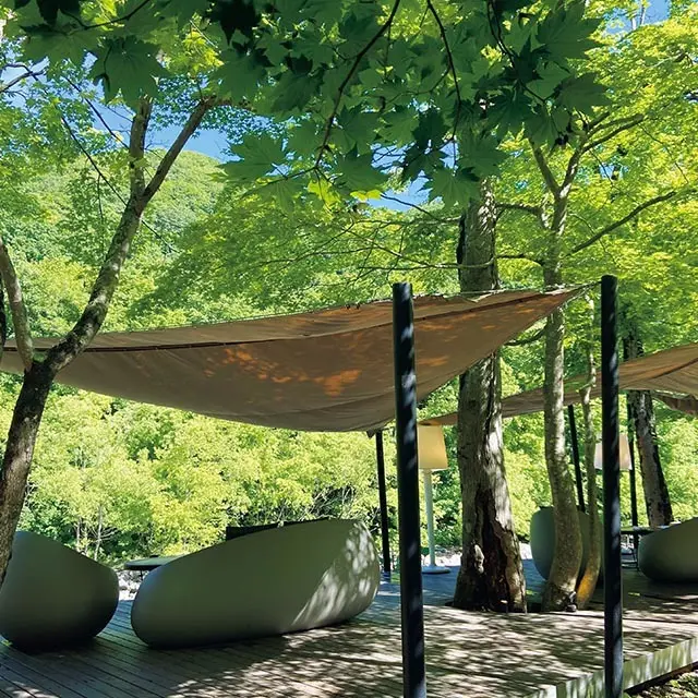 森と川に囲 まれた絶景ロケーション