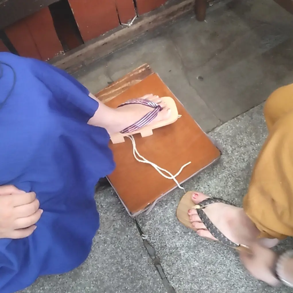 丸屋履物店、新馬場、東海道品川宿、下駄、鼻緒、40代ファッション