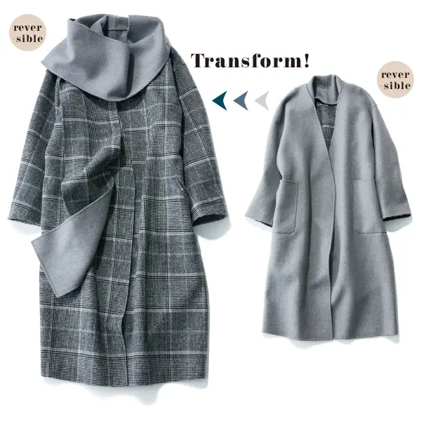 アングローバル　リバーシブル　コート
