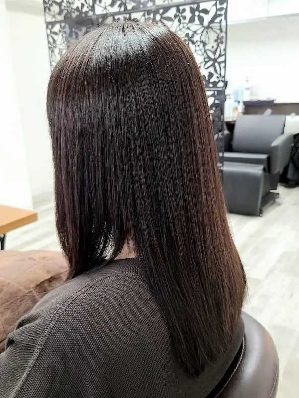 ヘアカラー＆トリートメント完了