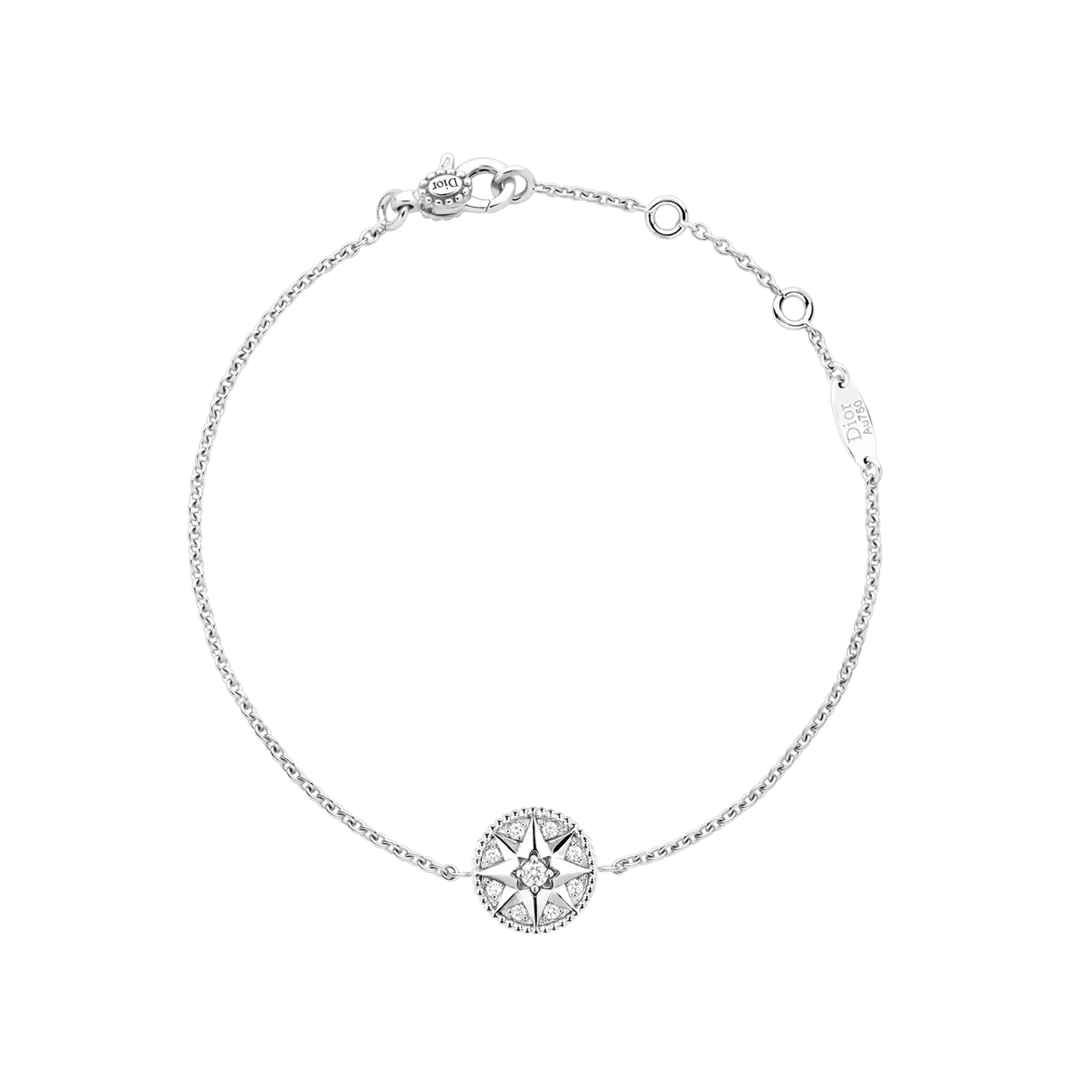  DIOR「ローズ デ ヴァン」ブレスレット ホワイト