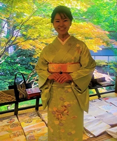 新緑の季節に　グリーンのお着物♪の画像_4