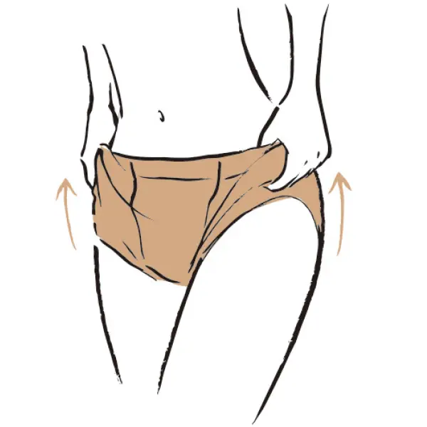 きれいな補正下着のつけかた1