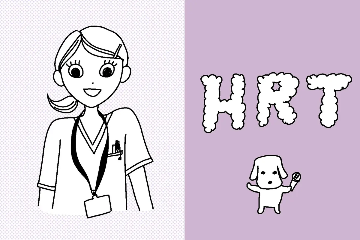 OurAge×Webエクラ　HRTインタビューのメノポーズカウンセラーのイメージイラスト