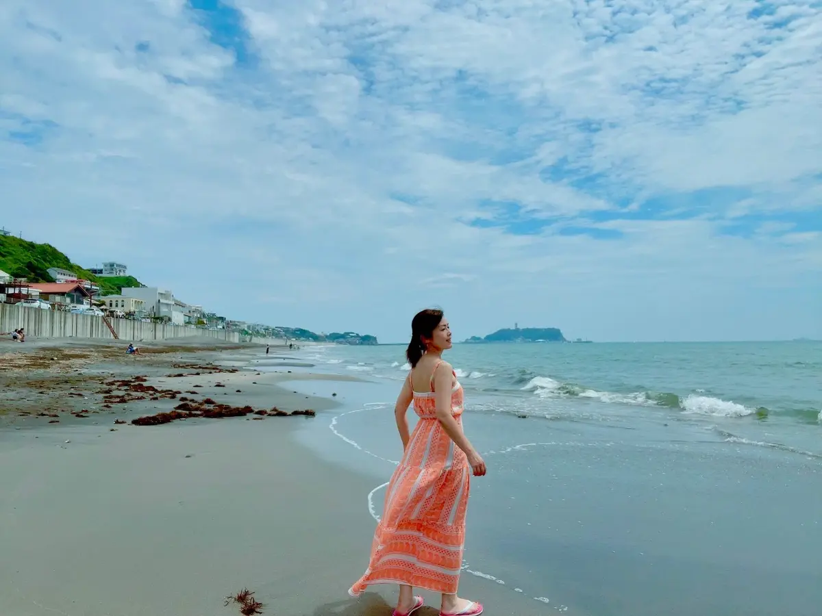 七里ヶ浜海岸を散策