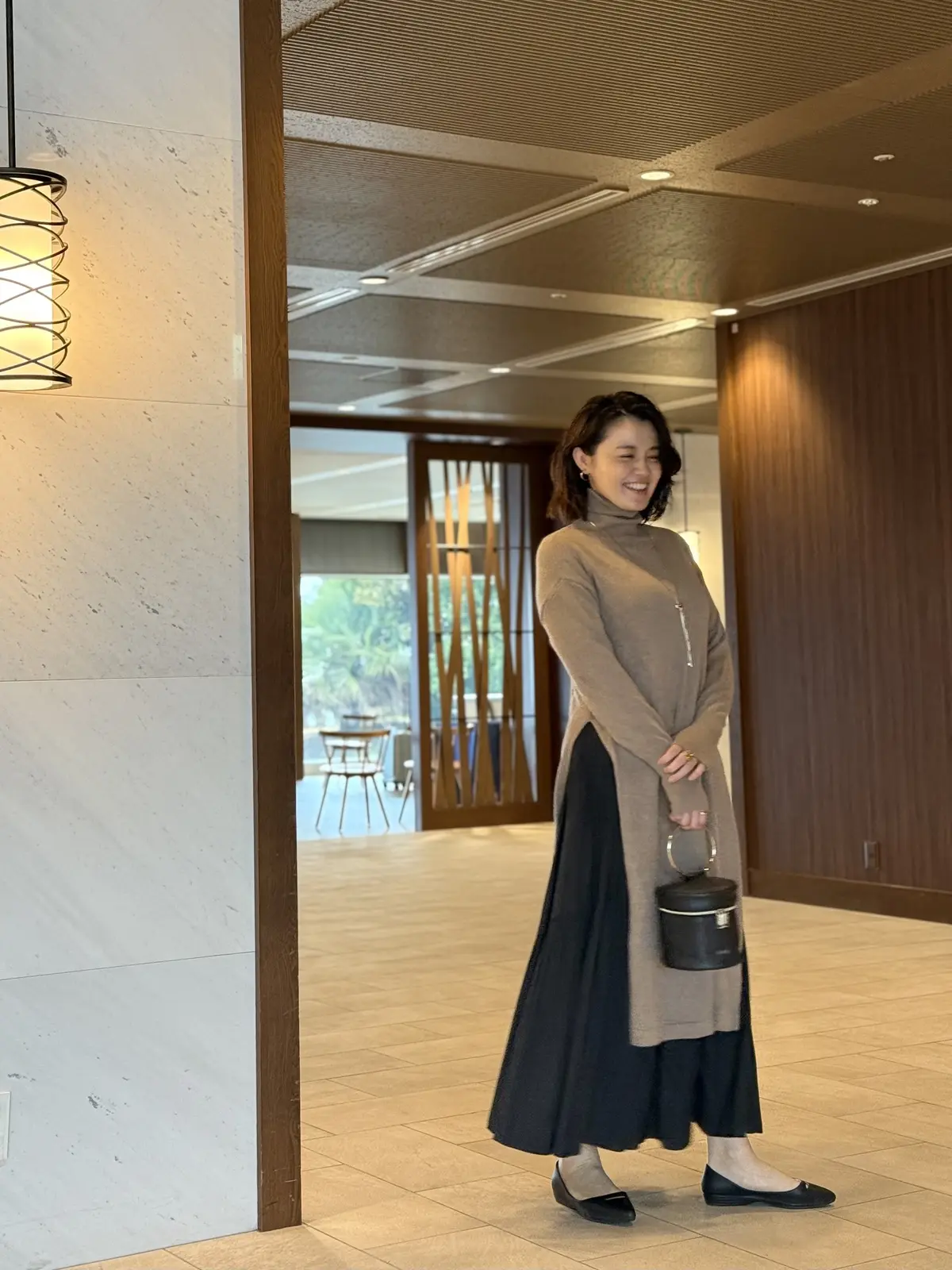 花冷えの日は変形ニットで♪の画像_3